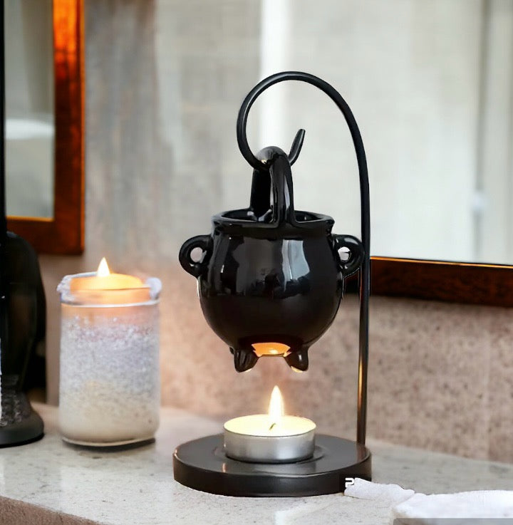 OIL BURNER / WAX WARMER - HANGING CAULDRON (TEALIGHT)