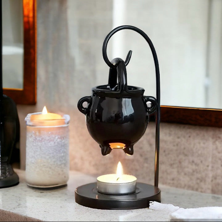 OIL BURNER / WAX WARMER - HANGING CAULDRON (TEALIGHT)